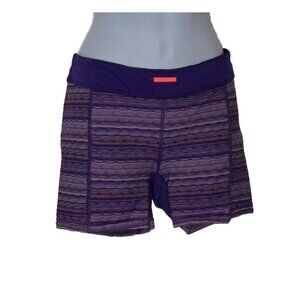 Lululemon What The Sport Short Space Dye Twist Iris Flower Pink Shell size 8